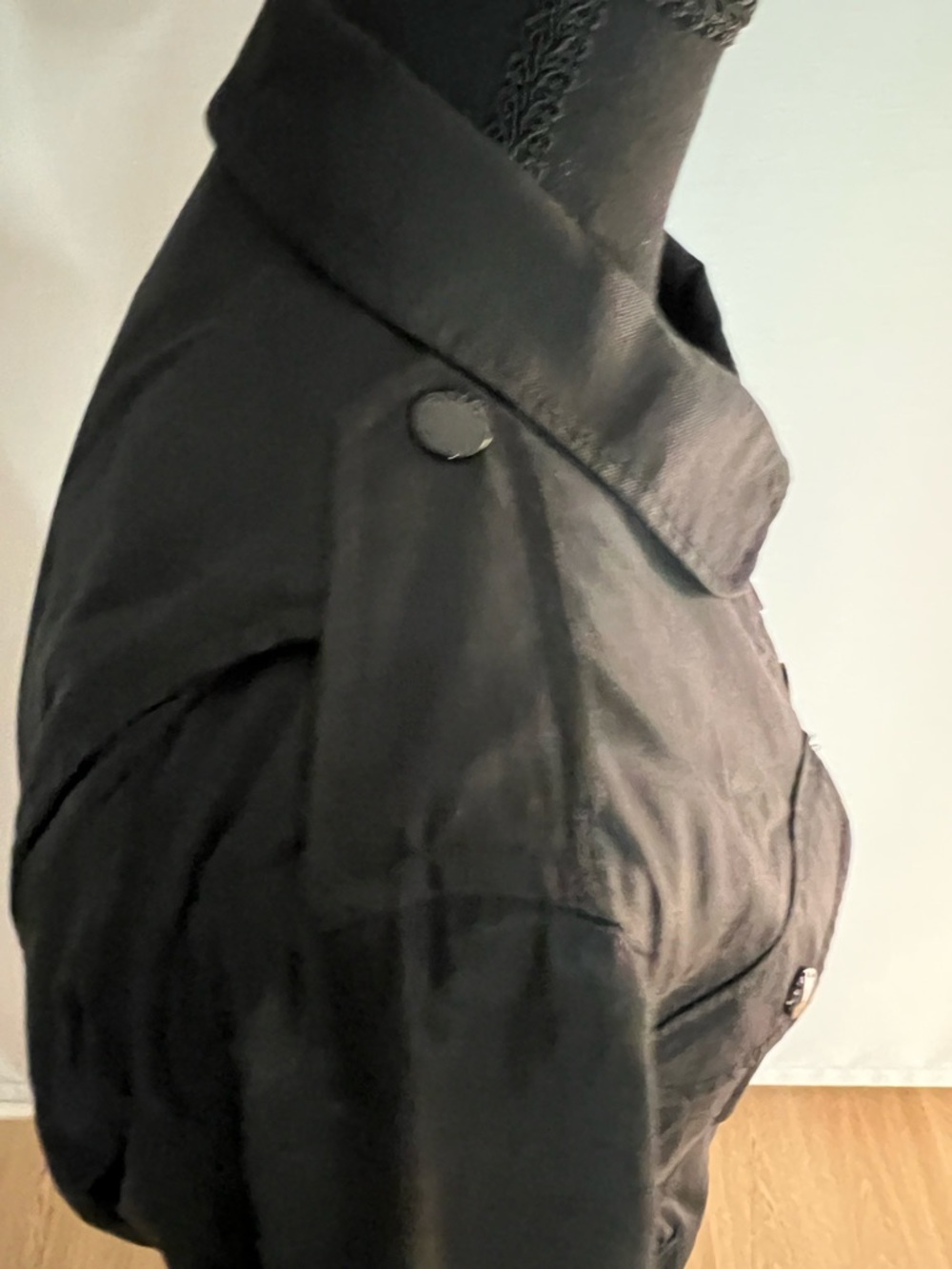 rag & bone Black Utility Jacket with Button-Front - Picture 4 of 8